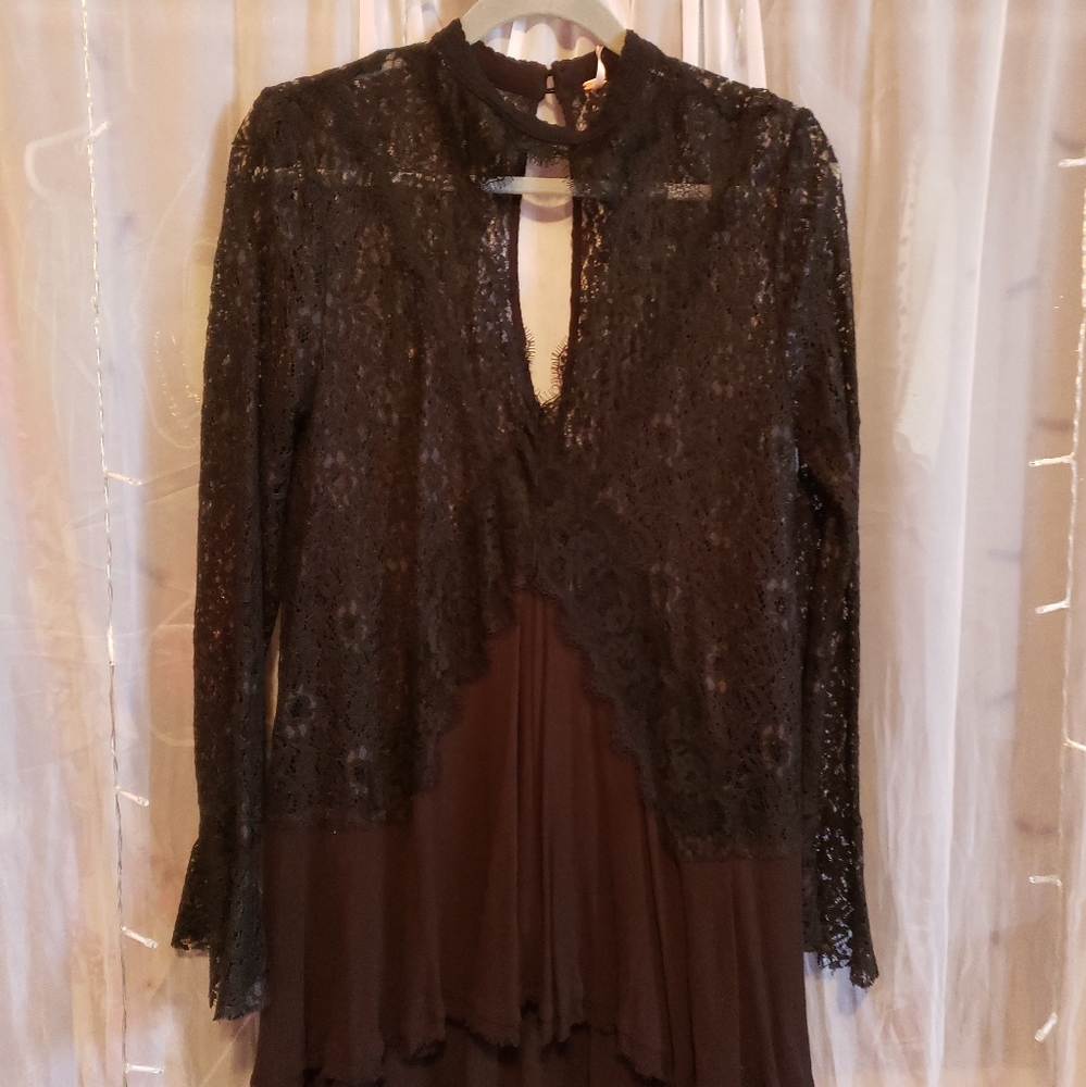 Black lace dress